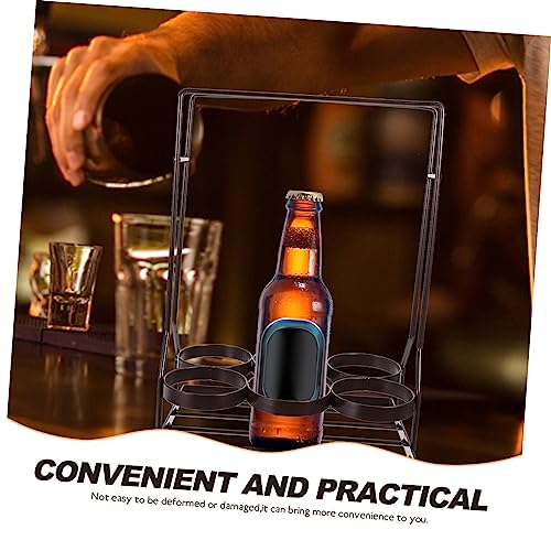 Soporte de Vino de Hierro para 6 Botellas Compacto miniatura 6