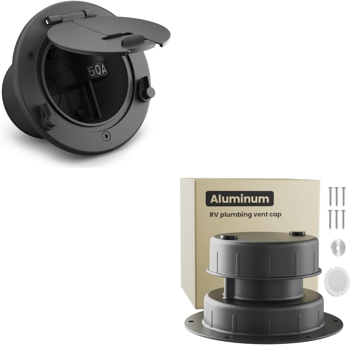 RV Cable Pass-Through Hatch+RV Plumbing Vent Cap