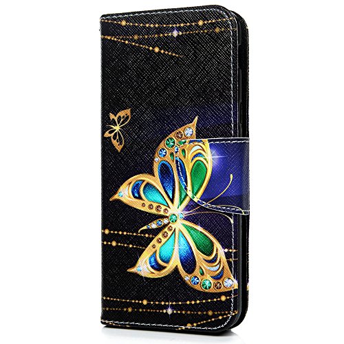 Preisvergleich Produktbild Vagenno Huawei Y6 2018 / Huawei Honor 7A Hülle Goldener Schmetterling