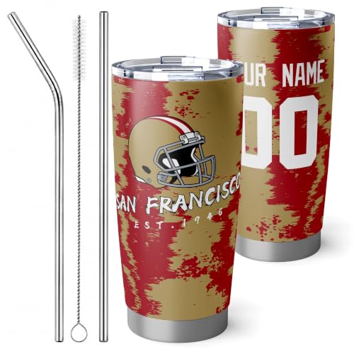 Image of ANTKING San Francisco Tumbler 20oz Travel Mug Custom Number Name Gifts