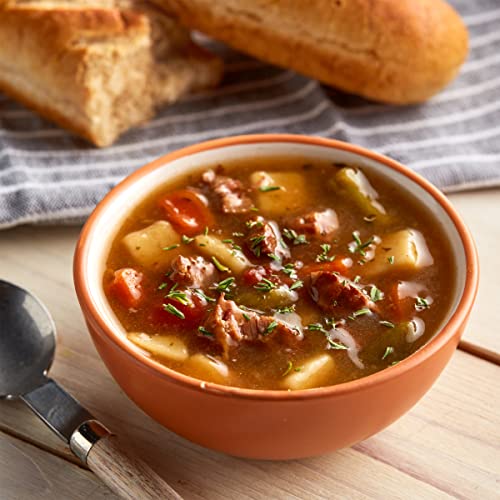 Image of Progresso Traditional Beef & Vegetable Canned Soup, Gluten Free, 18.5 oz | Seasoned beef chunks, carrots, potatoes, tomatoes & green beans, No artificial flavors, Ready to serve