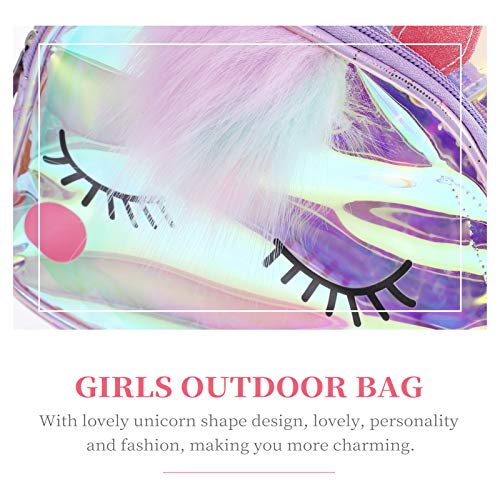KESYOO 1 Unidade de Mochila para Crianças Bolsa de Unicórnio de Grande Capacidade Linda Mochila para