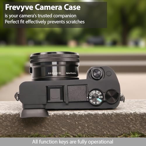 Funda de silicona para cámara Sony Alpha A6400 A6300 negra miniatura 5