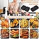 Silikonform für Ninja Heißluftfritteuse, Ninja Foodi Heißluftfritteuse Zubehör für AF500EU, Silikoneinsatz Air Fryer Accessories für Dual Zone Heißluftfritteuse, Wiederverwendbar (3PCS)