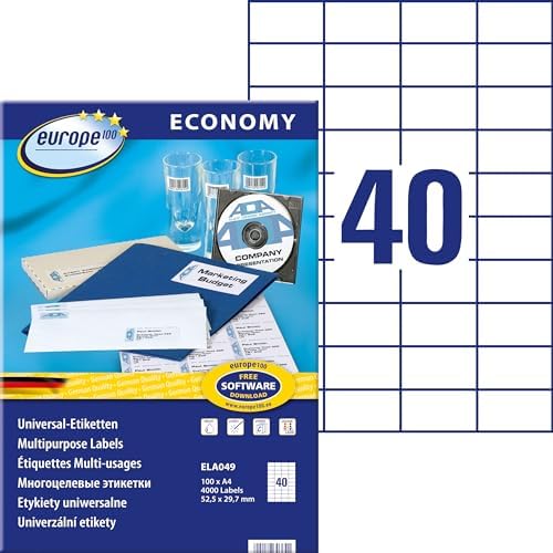 Etiquetas Permanentes Universales A4 105x148 Mm 100 Herma Con Ofertas