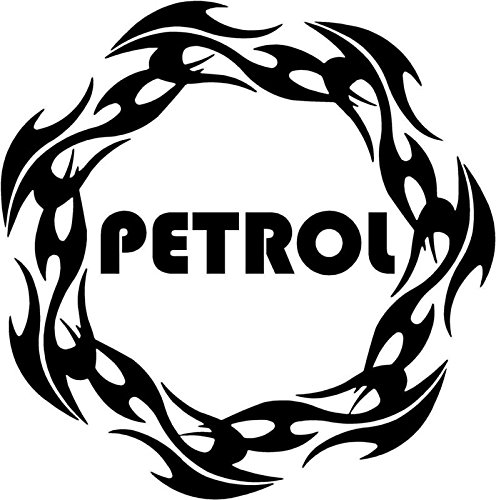 ARWY (Discounted Pack of 2) Petrol Sticker Fuel Reminder Decals Size (11.5 Cm. X 11.5 Cm.)