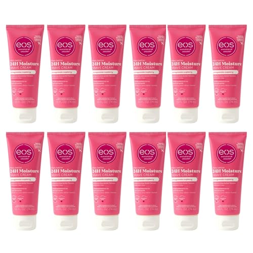 eos Shave Cream Pomegranate Raspberry, 2.5 Ounces each (Value Pack of 12)