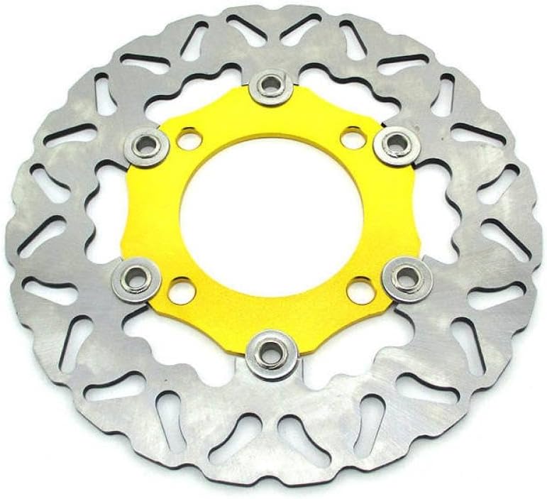 220mm Floating Brake Disc Rotor Compatible With Pit Bike Motard(Yellow)