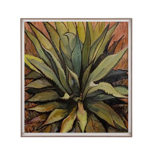Image of Canvas Frame 36x36, DIY Metal Floating Frames, Canvas Floater Frame for 0.6 inch-0.9 inch Deep Print Painting (Walnut,36 inchx36 inch)