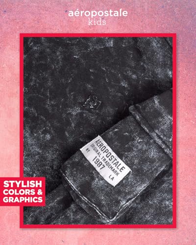 AEROPOSTALE Girls Sweat Suit Set - 2 Piece Soft Fleece Pullover Graphic Crewneck Sweatshirt and Jogger Pants for Girls (7-16)3