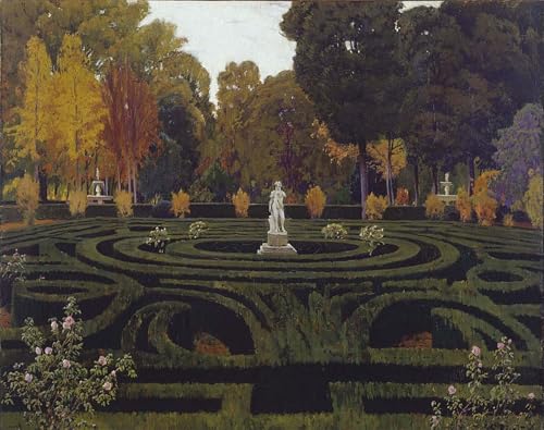 Impression sur toile Vieux Faune Santiago Rusiñol déco chambre 60x90