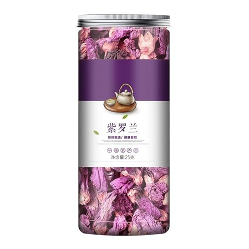 Violet Flower Tea 25g/Tin - Dried Violet Flower for Brewing, Naturally Sweet Scented Flower Tea, Caffeine Free Relaxation Drink, Gift Prepared Elegant Tin (1 can)