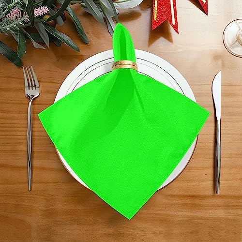 Servilletas de Tela Cuadradas Verde Neón Moudou x6 miniatura 5