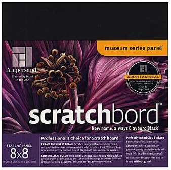 Ampersand Scratchbord 8 in. x 8 in. Each [Pack of 2 ]