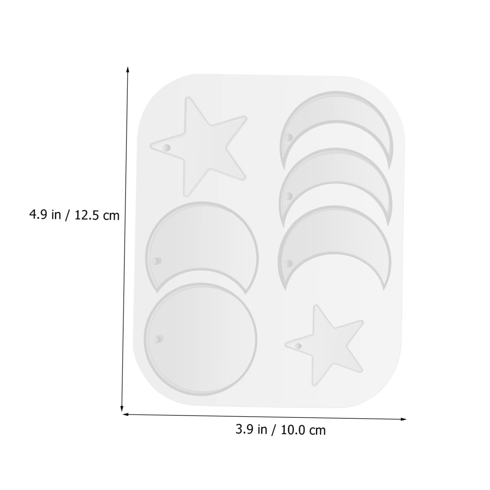 TEHAUX 5juegos Moldes De Silicona Para Crear Mobiles De Viento Kit De Epoxy Resin Instrucciones Inglés Materiales Para Manualidades y Suministros De