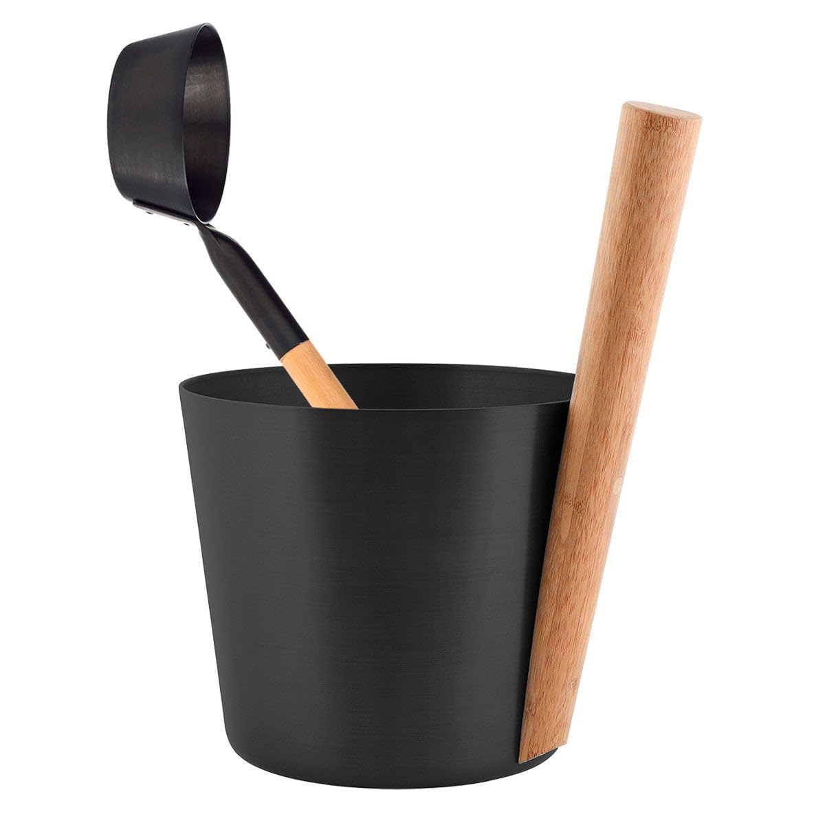 Rento Black - Infusion Bucket, Sauna Bucket - Colour: - 5 Litres - Height: 35 Cm/Diameter: 23 Cm