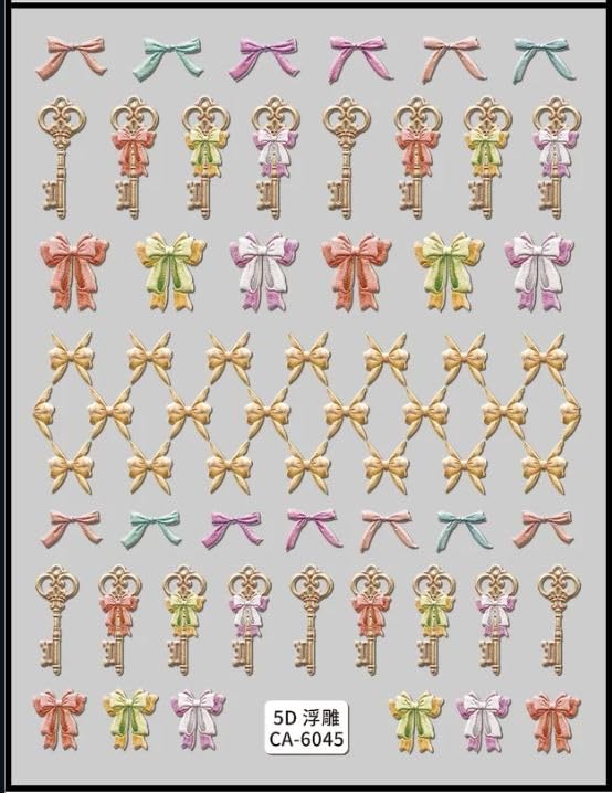 Nail It! 5D Self-Adhesive Nail Art Stickers - Bow 6045-picture-25