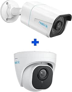 REOLINK 2 pcs PoE Outdoor Home Security Cameras Bundle, 8MP Surveillance, Smart Person/Vehicle/Pet Detection, Timelapse, 100ft IR Night Vision, Up to 256GB SD Card, 1x RLC-810A & 1x RLC-820A asin的图片