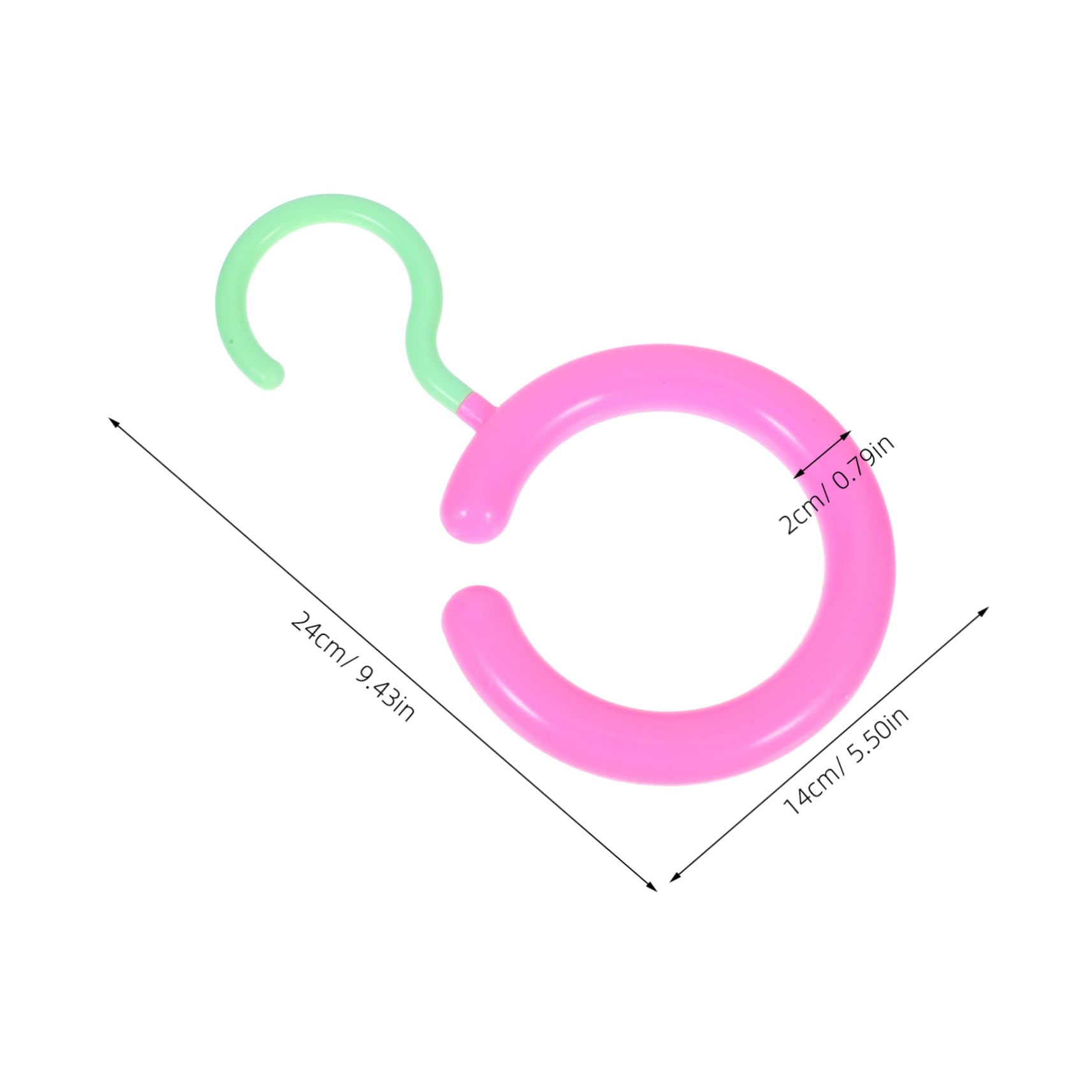 Unomor 10pcs Multi Functional Round Scarf and Tie Hanger for Closet Slip Space Saving Organizer Hooks for Belts Purses and Scarves for Home Living Room and Bedroom Storage