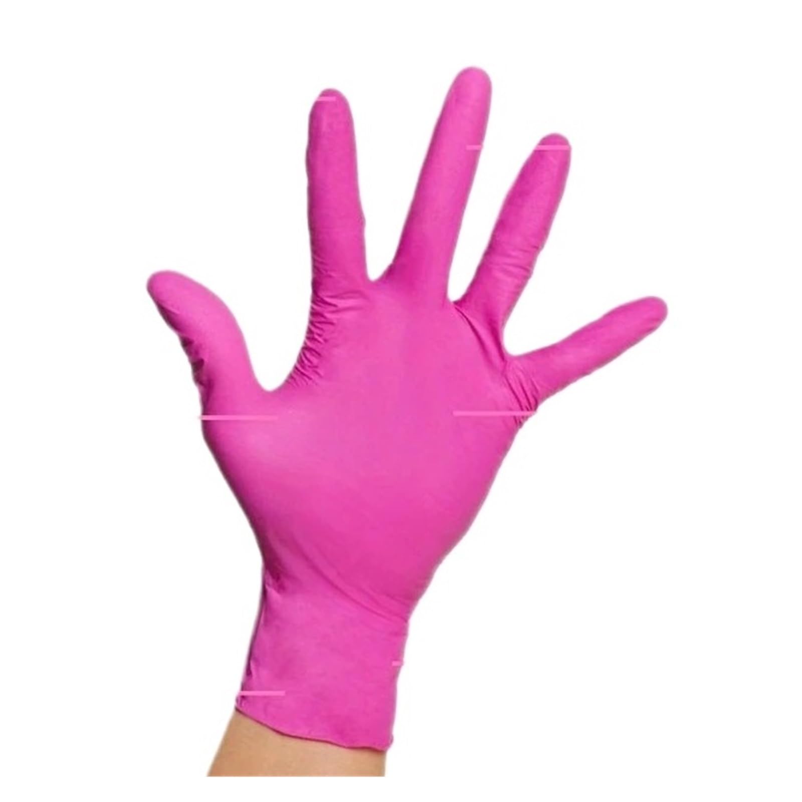 Różowe Jednorazowe Rękawiczki Nitrylowe 20/50/100 Szt. Bezlateksowe Czyszczenie 3,5Mil Kuchnia Domowy Salon Kosmetyczny Estetyk(Rose Red 100PCS,S)