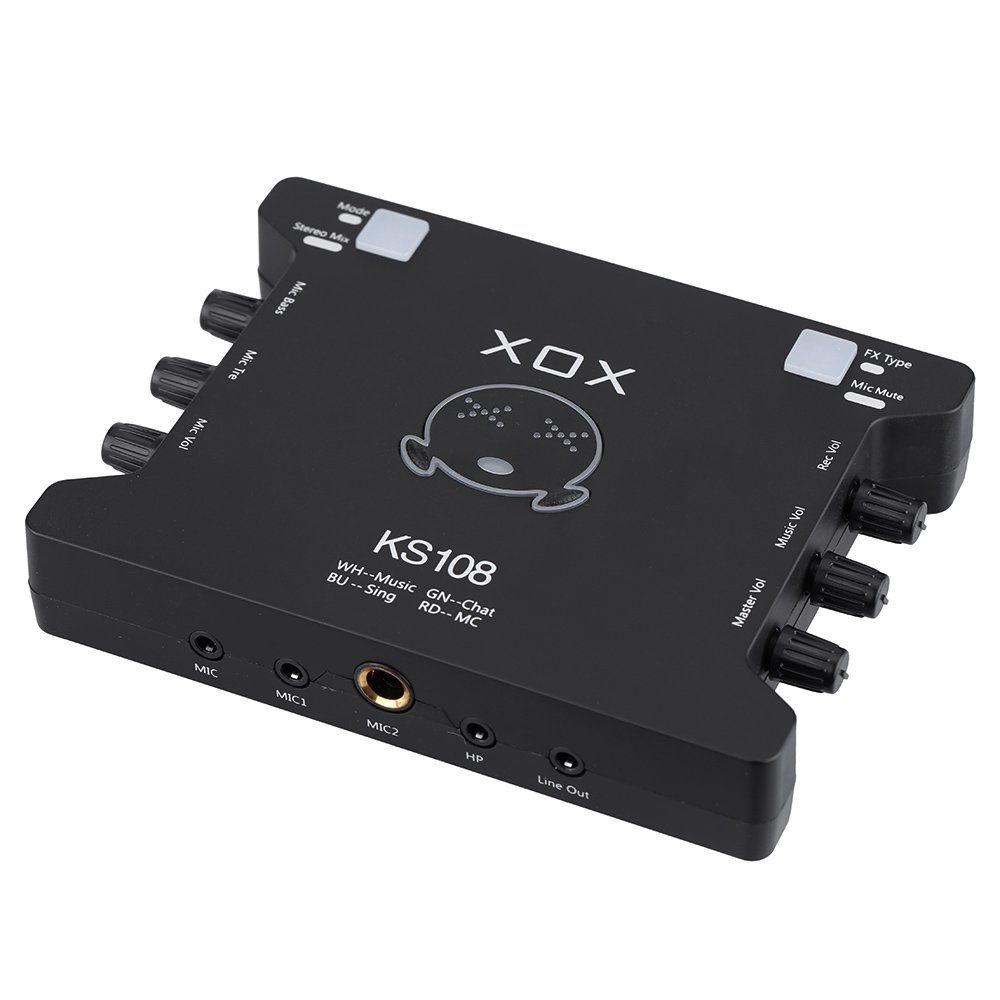 XOX KS108 USB Audio Interface Network Online Singing Device High