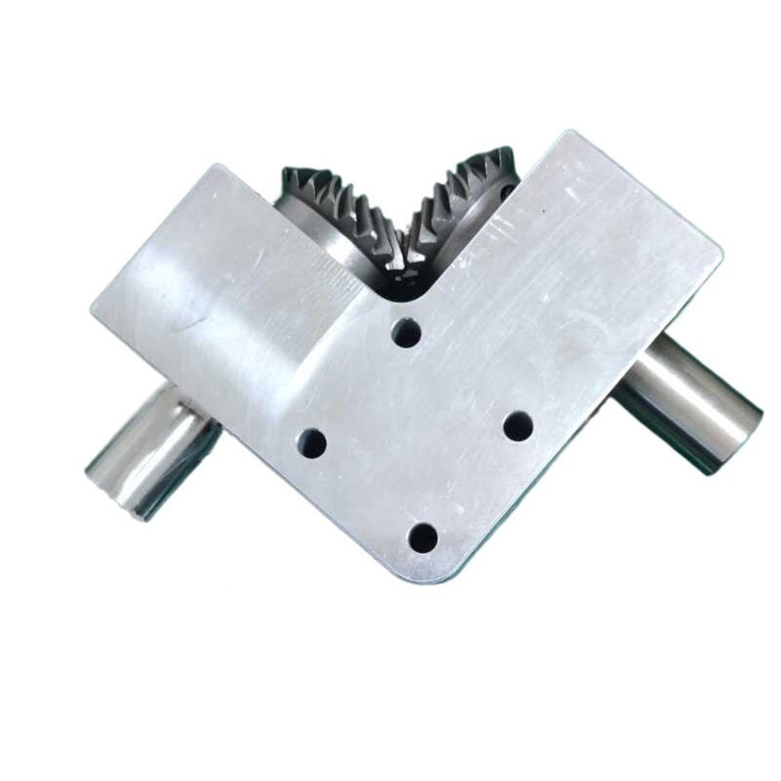 Dispositivo Conmutador de aluminio con eje de 20 mm, transmisión 1 a 1, caja de engranajes cónicos espirales de 2 m y 20 dientes, reductor de inversión de 90 grados. Dirección