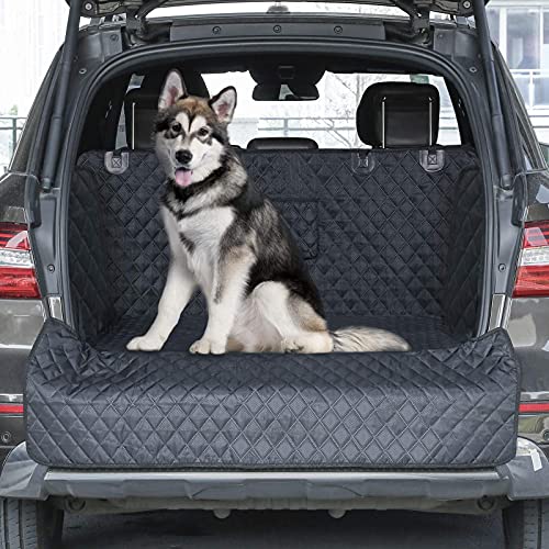Peticon Suv Cargo Liner For Dogs, Waterproof Pet Cargo Cover Dog Seat Cover Mat For Suvs Sedans Vans With Bumper Flap Protector, Non-Slip, Large Size Universal Fit , Black #TOP7