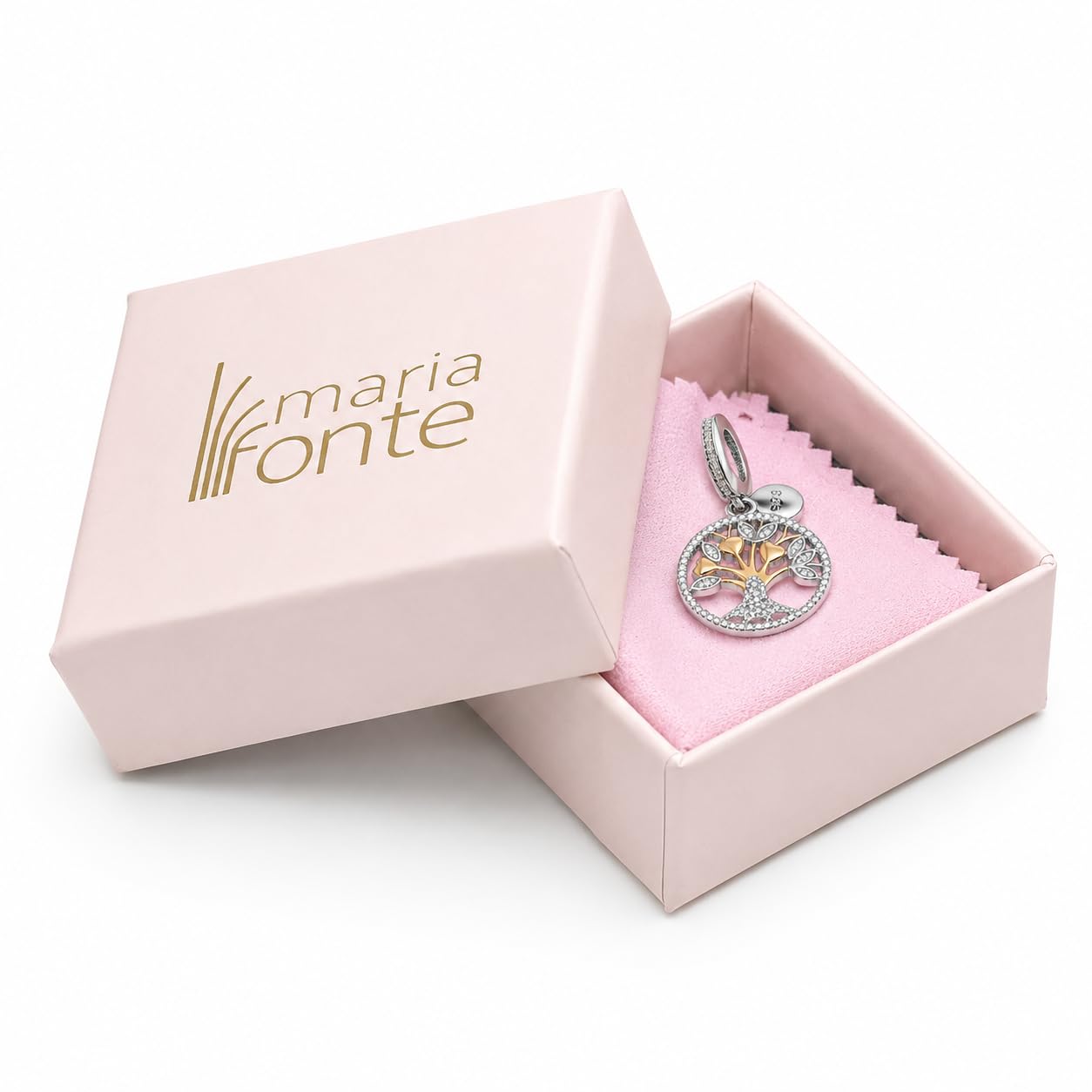 Charm New 2025 Compatibile Tutte Marche Bracciali Collane Albero Vita Portafortuna Argento 925 Ciondoli Compleanno Anniversario Originale Amicizia Mamma Bead Cuore Natale Donna Set