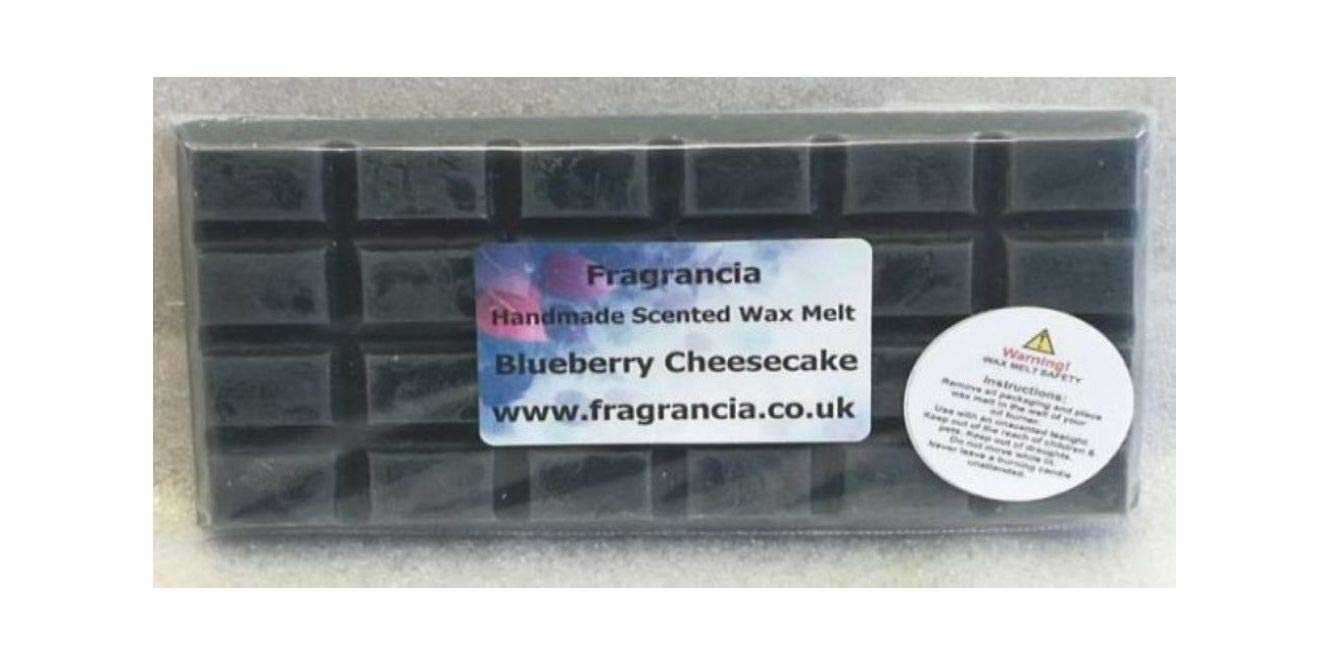 A Single Handmade Highly Scented Wax Melt Bar (Fragrances A - M) (Blueberry Cheesecake)
