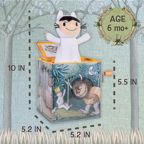 Image of Kids Preferred Where The Wild Things are Max Jack-in-The-Box - Musical Toy for Babies, 6.5 inch