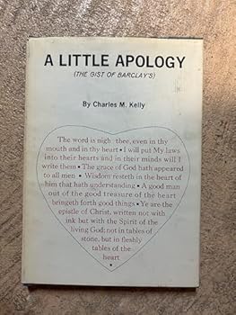 Hardcover A little apology: (the gist of Barclay's) Book