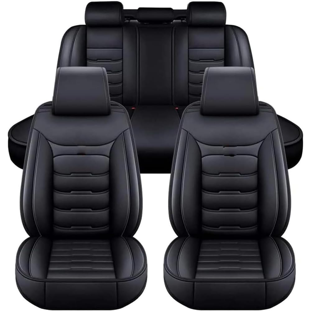 Car Seat Covers for Nissan Navara D22 Navara D40 Navara D40 S Navara Np300 Navara Np300 S Waterproof Nonslip Seat Protector Comfortable Auto Seat Cushions Accessories to Fit Most Cars,Black