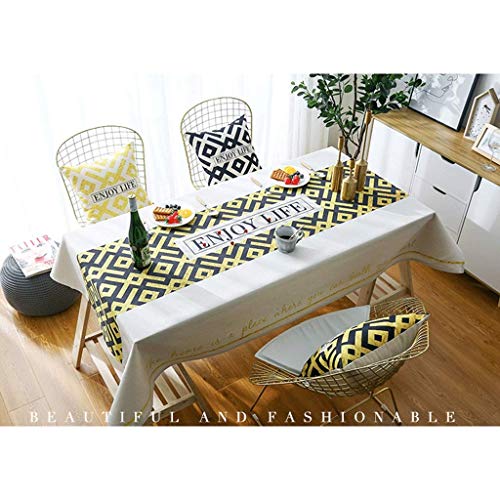 Nappe de table en coton et lin de qualité supérieure 120cm - 3