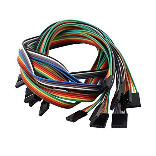 Aexit 10 Piezas Cable Jumper 5P Hembra a Hembra 50cm miniatura 1