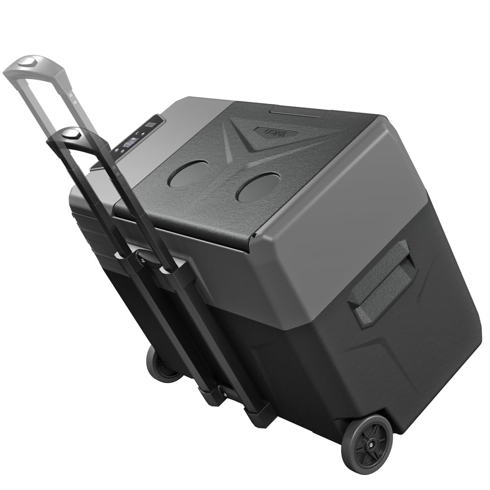 Yolco BCX40 Carbon elektryczna lodówka kompresorowa, sterowanie aplikacją za pomocą Bluetooth, 12/24 V i 230 V, do samochodu, ciężarówki, łodzi, lodówki kempingowej