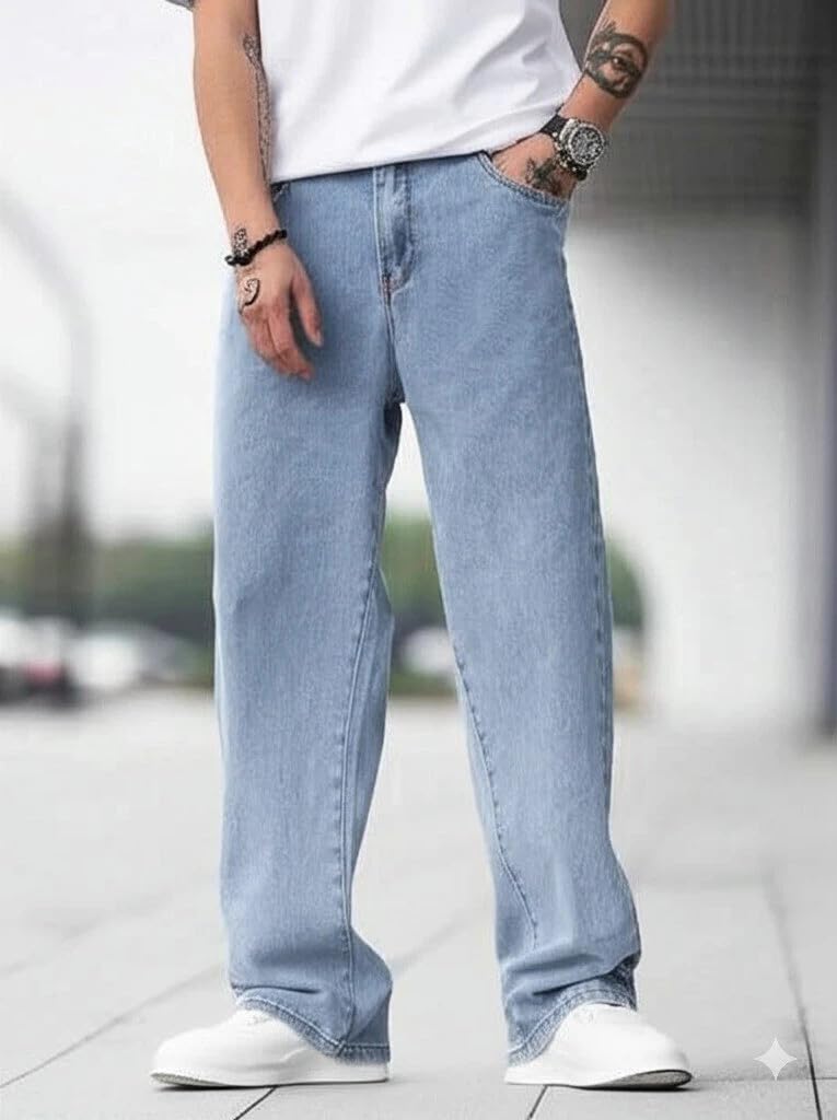 Boot Leg Mid Rise Light Blue Men Denim Jeans (BTL-LVR-126)-picture-39