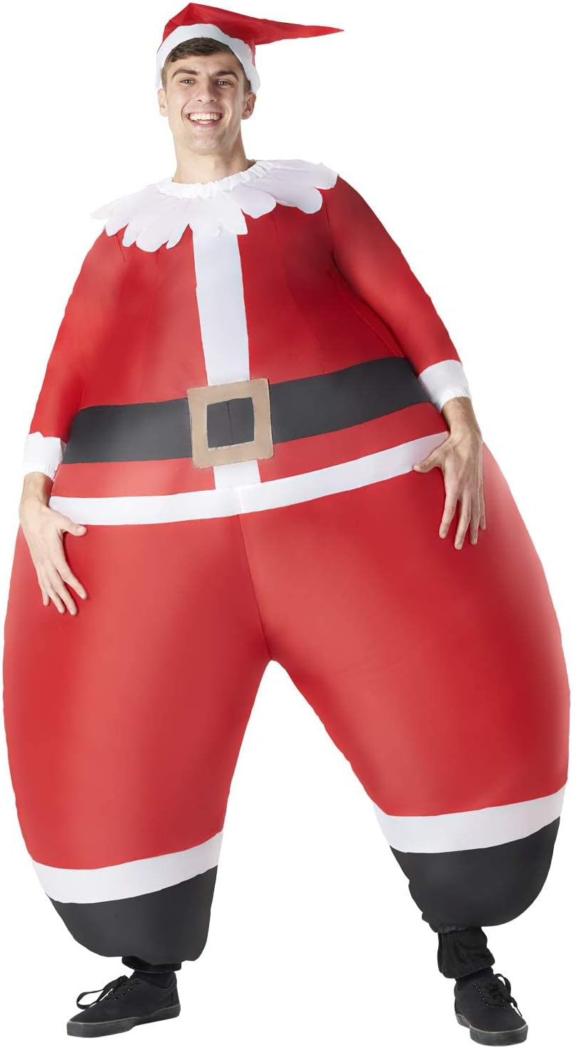 Morph Santa Inflatable Costume, Blow Up Santa Suit, Inflatable Santa Suit, Funny Santa Outfit, Santa Claus Inflatable Suit