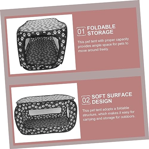 Tente pliable pour chat en tissu respirant haute qualité et design compact - 7
