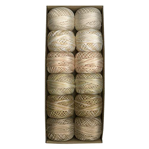 Image of Valdani Pearl Cotton Sz 8 | Two in Beige | 12 Balls | 73 Yds /Ball