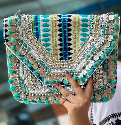 Image of Maresse Women Boho Bag Embroidered Crossbody Sling Bag For Women | Handmade