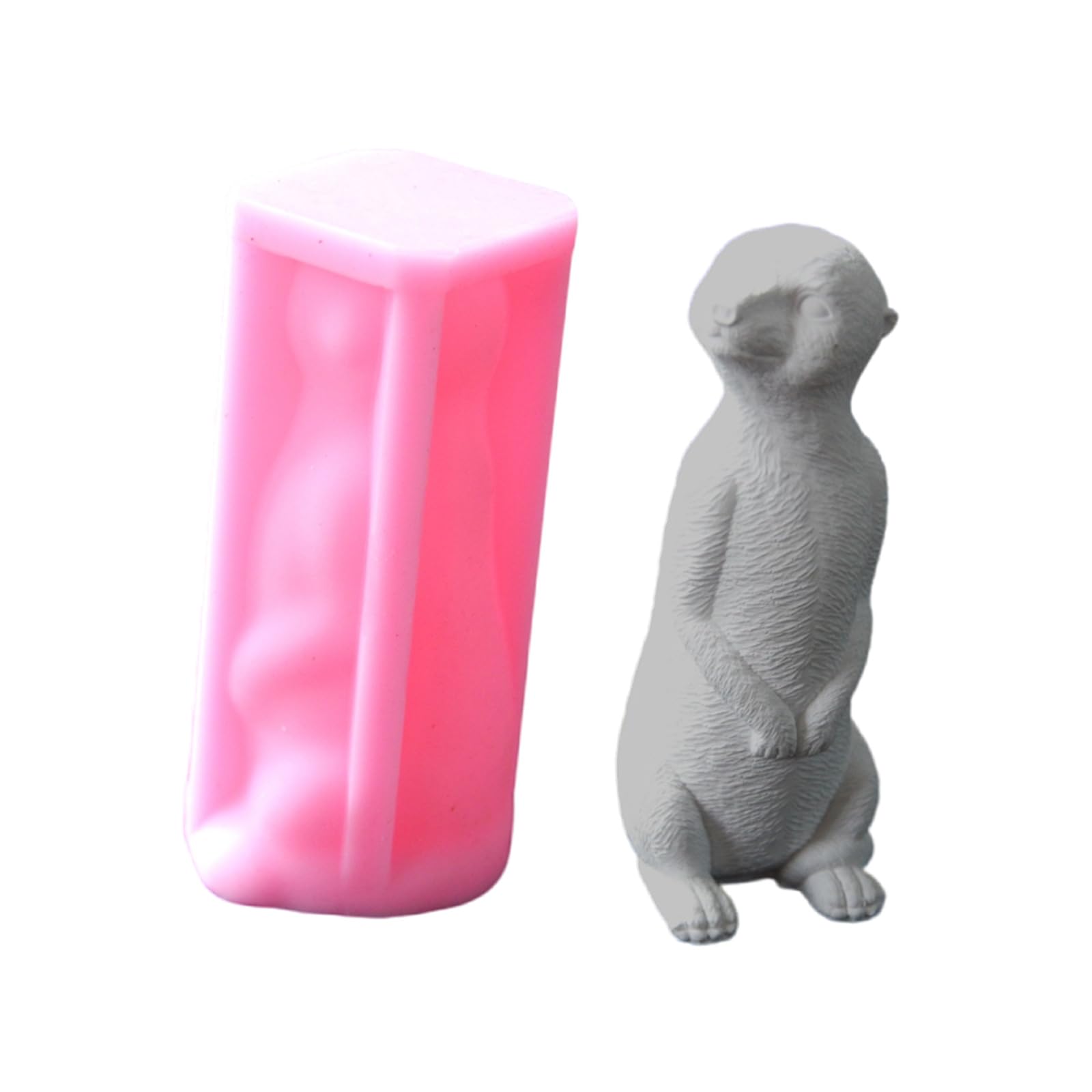 Ljmyy Meerkats Candle Crafting Mold Silicone Mould for Unique Handmade Crafts Epoxy Resin Desktop Decoration Making Mold