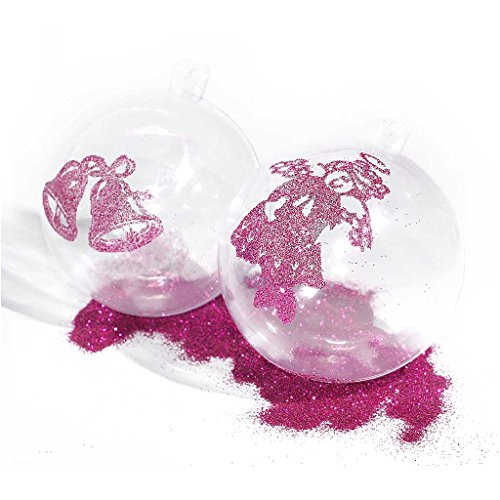 Creativ Company 52142 Christmas Bauble Ornament, Acrylic, Transparent, 8-Piece (s), 60 mm - Image 4
