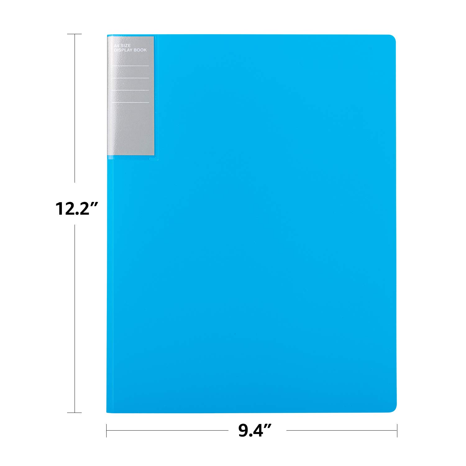 Amazon Basics Carpetas con fundas, A4, 30 fundas, 6 unidades, Multicolor