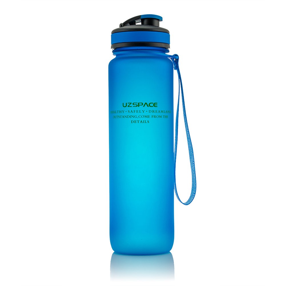 Wrcibor Sport Water Bottle 32oz Large -Flip Top Lid- BPA Free Tritan Non-Toxic Plastic Leak Proof Insulated Bottle One-Click