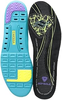 Sof Sole Thin Fit Lightweight Performance Insole, Women's Size 5-7.5 Black