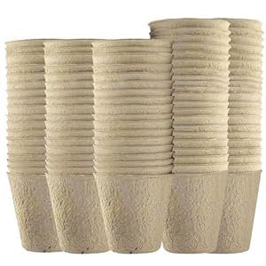 Ram 96 Stück Bio Faser Anzuchttöpfe