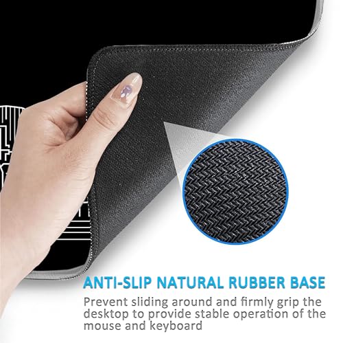 Tapis de souris de jeu XXL surface speed LL-COEUR glisse fluide et précise - 6