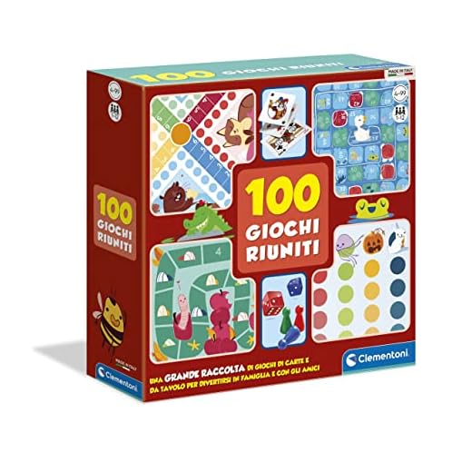 Clementoni - 100 Giochi Riuniti Gioco Da Tavolo Colore Multicolore, 12952