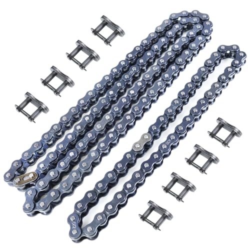 Image of Front Rear 420 Jackshaft Chain 42 Links and 90 Links Mini Bike Drive Chain for Coleman CT200U CT200U-EX BT200X Baja Warrior Heat Mini Baja Massimo MB165 MB200 Mini Bike Heavy Duty Parts