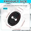 lasuroa 4pcs Silicone Car Door Latch Covers, Universal Door Strike Protector Lock Protector for Noise Reduction & Shock Absorption Fits Most Cars SUVs Trucks (Black) #1